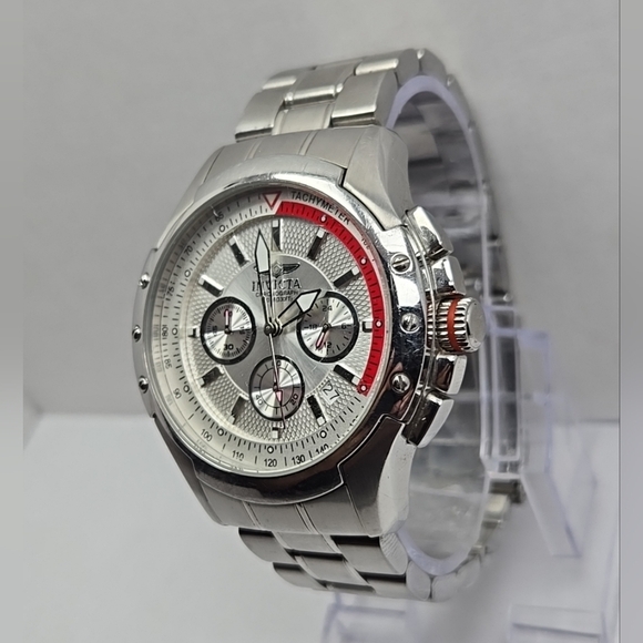 Invicta Men's 6190 II Collection Chronograph Stainless Steel Watch New Battery - Picture 2 of 10